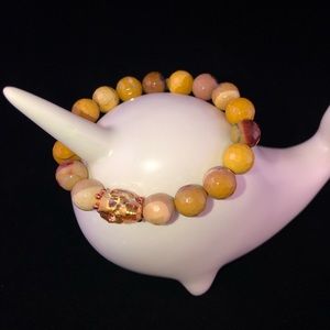 Beautiful mookaite jasper beaded bracelet